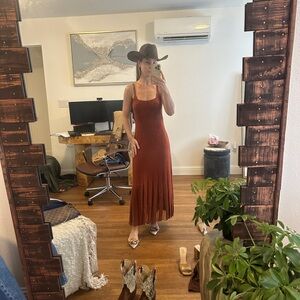 NWT Western Rust Maxi Dress - XS